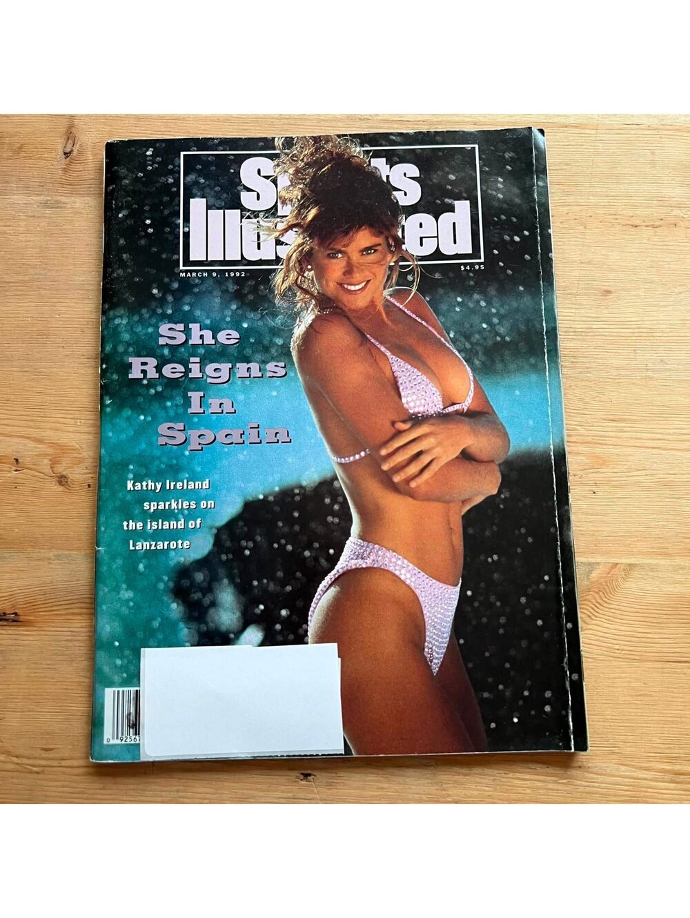 Sports Illustrated She Reigns in Spain Kathy Ireland March 9, 1992 Magazine BK03